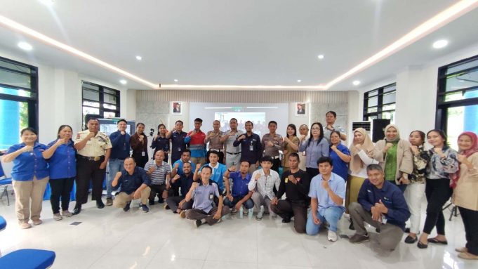Sat Lantas Polres Kotamobagu Gelar Sosialisasi Safety Riding dan Tata Tertib Berlalu Lintas di PT PLN (Persero)