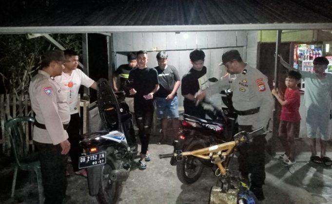 Patikan Aman, Polsek Kotamobagu Utara Laksanakan Patroli KRYD Antisipasi Gangguan Kamtibmas