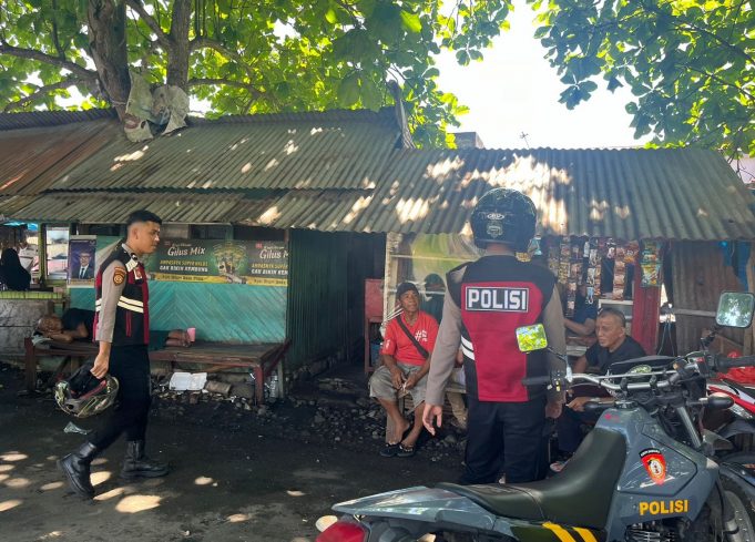 Sambangi Lokasi Publik, Sat Samapta Himbau Warga Jaga Kamtibmas