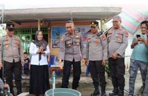 Sambut Hari Bhayangkara ke-78, Polres Kotamobagu Laksanakan Bansos Fasilitas Air Bersih di Tiga Kecamatan
