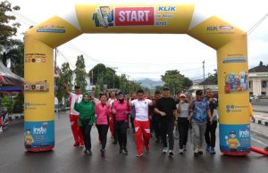 Meriahkan HUT Bhayangkara ke-78, Kapolres Kotamobagu Pimpin Kegiatan Fun Run dan Jalan Sehat