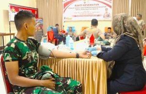 Sambut Hari Bhayangkara ke-78, Polres Kotamobagu Bersinergi Gelar Donor Darah Massal Untuk Kemanusiaan