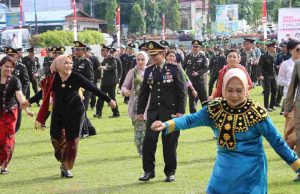 Terlaksana Dengan Meriah, Tarian Dana-dana Warnai Peringatan Hari Bhayangkara Ke-78 di Kotamobagu