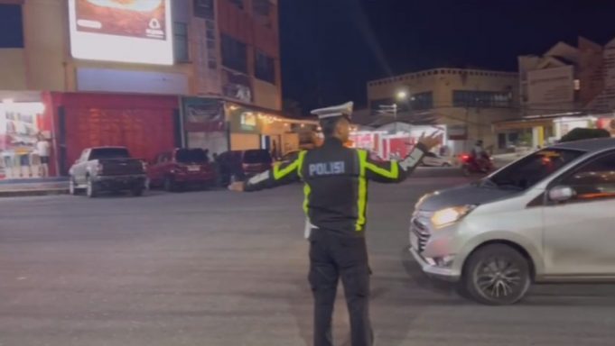 Sat Lantas Polres Kotamobagu Pantau Situasi Kamseltibcarlantas