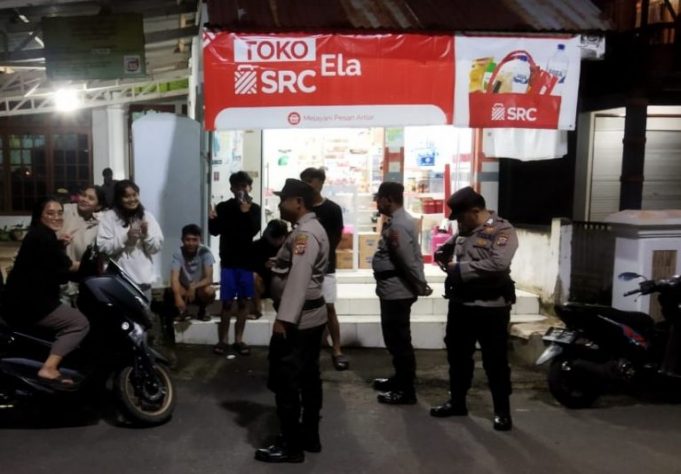 Wujudkan Lingkungan yang Aman, Polsek Kotamobagu Utara Lakukan Patroli KRYD
