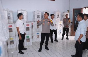 Jelang Pentahapan Pemilukada 2024 Kapolres Check Situasi dan Kondisi Gudang Logistik KPU Kotamobagu