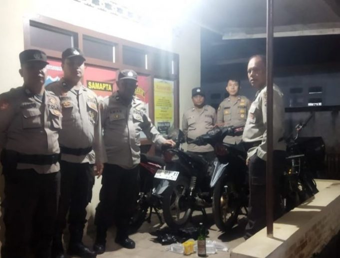 Patroli KRYD Polsek Kotamobagu Utara Amankan Kendaraan R2 Knalpot Brong & Miras