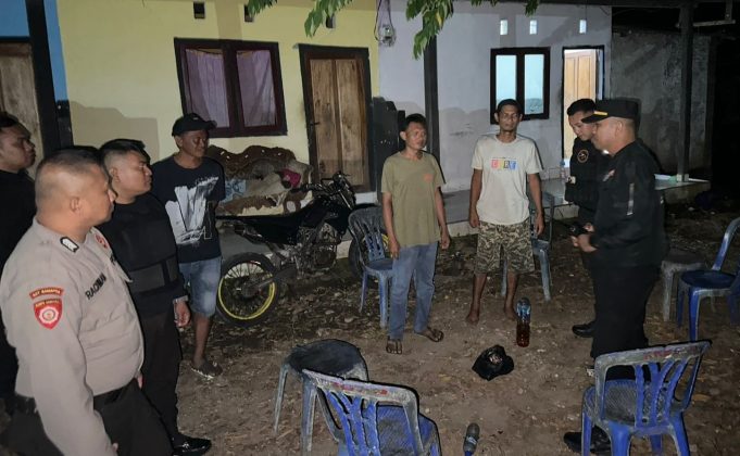 Polres Kotamobagu Tertibkan Pesta Miras Saat Patroli Rutin Malam Hari