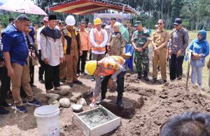 Kapolres Beserta Forkopimda Kota Kotamobagu Hadiri Prosesi Peletakan Batu Pertama Pembangunan Gedung Kampus UDK
