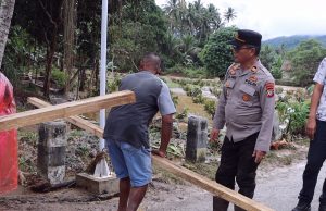 Polsek Lolayan Intensifkan Patroli di Wilayah Terdampak Banjir Wujudkan Keamanan, Ketertiban dan Keselamatan Masyarakat