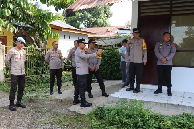 Kapolres Kotamobagu Cek Kondisi Rumah Dinas Guna Peningkatan Sarana dan Prasarana Polres Kotamobagu