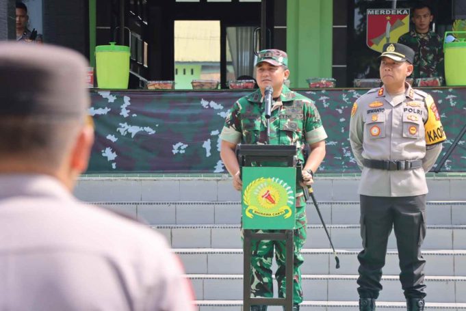 Garda Terdepan Kawal Pemilukada 2024, Polres Kotamobagu dan Kodim 1303 Bolmong Gelar Latihan Dalmas Bersama