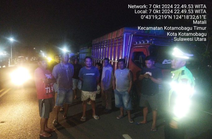 Satlantas Gelar Blue Light Patrol, Antisipasi Balap Liar dan Kemacetan di SPBU Matali