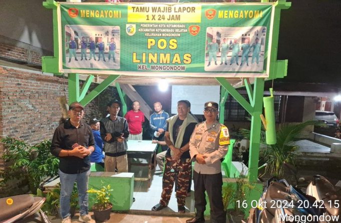 Polsubsektor Kotamobagu Selatan Gelar Patroli Malam, Pastikan Keamanan Wilayah