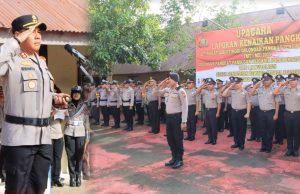 Polres Kotamobagu Gelar Upacara Kenaikan Pangkat dan Pemberian Penghargaan kepada Personel Berprestasi