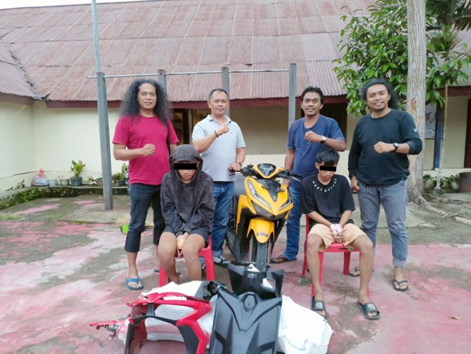 Duo Remaja Terduga Pelaku Curanmor RM Nasi Tempong di Bekuk Tim Resmob Polres Kotamobagu
