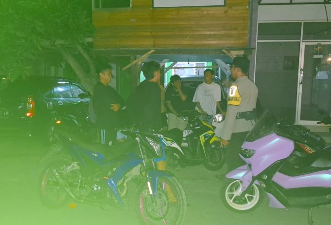 Patroli Malam Polsubsektor Kotamobagu Selatan, Wujud Nyata Hadirkan Rasa Aman
