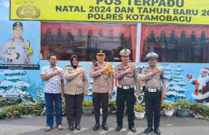 Waka Polres Kontrol Pengamanan Pasca Tahun Baru, Wilayah Hukum Polres Kotamobagu Aman Kondusif