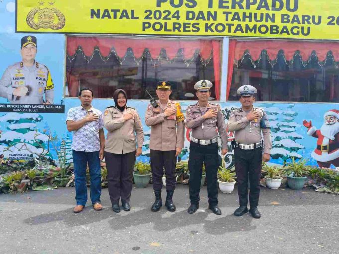Waka Polres Kontrol Pengamanan Pasca Tahun Baru, Wilayah Hukum Polres Kotamobagu Aman Kondusif