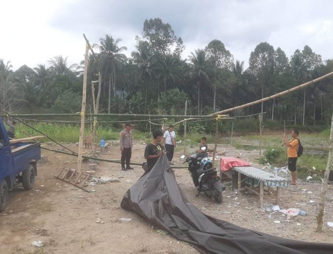 Polsek Lolayan Totalitas Perangi Judi Sabung Ayam: Laksanakan Operasi di Desa Tanoyan Utara