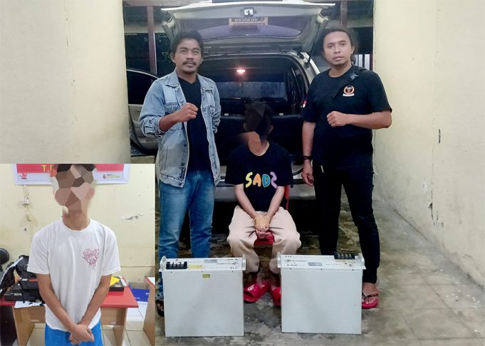 Gerak Cepat! Tim Resmob Polres Kotamobagu Amankan Pelaku Pencurian Baterai BTS