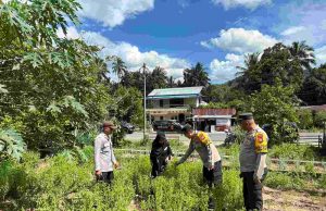 Polres Kotamobagu Ajak Masyarakat Untuk Kreatif Kelola Pekarangan Dengan Tanaman Holtikultura