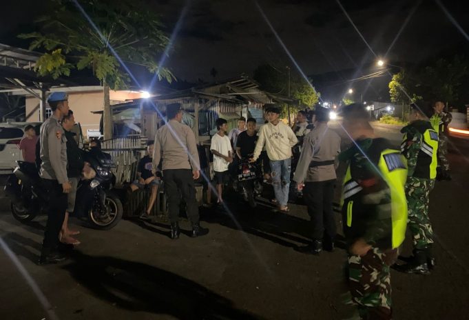 Kapolsek Kotamobagu Utara Pimpin Patroli Gabungan, Warga di Himbau Jaga Kamtibmas