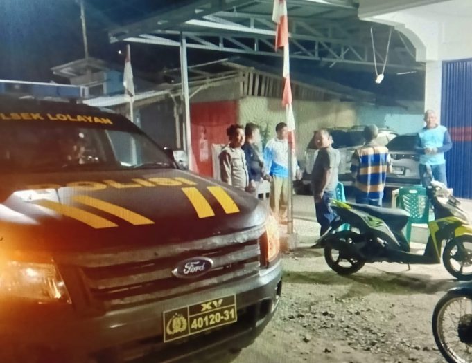 Polsek Lolayan Laksanakan KRYD, Imbau Warga Jauhi Pesta Miras