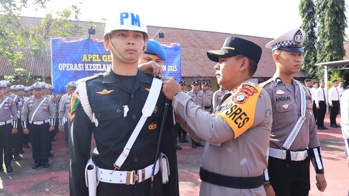 Kapolres Kotamobagu AKBP Irwanto SIK MH Pimpin Apel Operasi Keselamatan Samrat 2025
