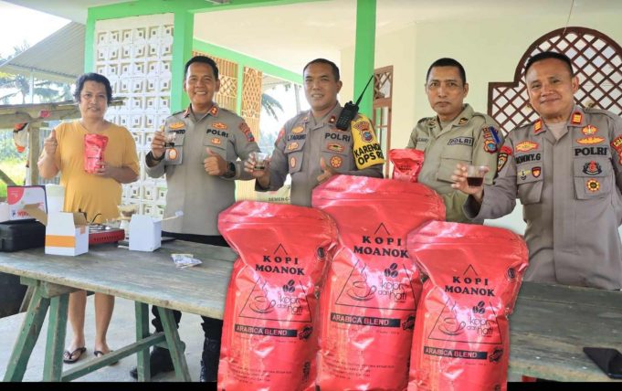 Kapolres Kotamobagu Dukung Produk Kopi Moanok Arabika Blend, Kopi UMKM Lokal Siap Go Internasional