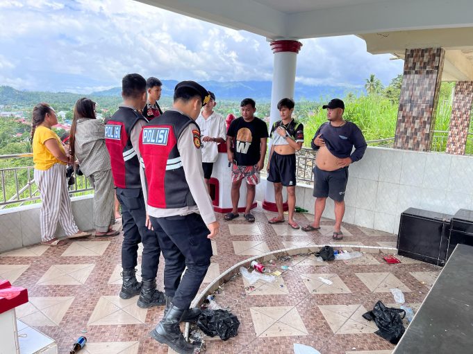 Antisipasi Ganggunan Kamtibmas, Tim Presisi Bubarkan Pesta Miras Sekelompok Pemuda Tanggung di Ilongkow