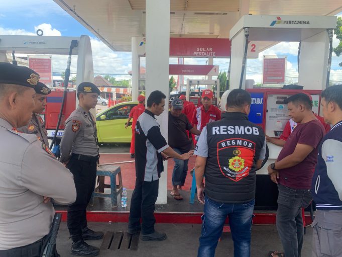 Respon Isu Pertalite Bercampur Air, Polres Kotamobagu Gandeng Metrologi Periksa BBM di SPBU