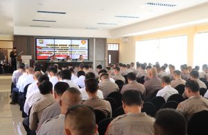 Bidang Hukum Polda Sulut Berikan Penyuluhan UU Nomor 1 Tahun 2023 di Polres Kotamobagu