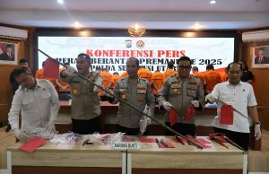 18 Hari Operasi Berantas Premanisme, Polda Sulut dan Jajaran Ungkap 189 Kasus dan Amankan 63 Tersangka