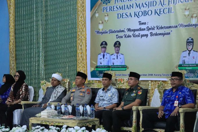 Momen Halal Bihalal di Desa Kobo Kecil, Kapolres Kotamobagu Ajak Terus Pererat Ukhuwah Islamiyah