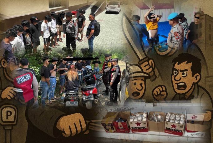 Seminggu Lebih Operasi Berantas Premanisme: Polres Kotamobagu Amankan 288,6 Liter Miras dan 2 Kasus Sajam