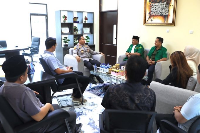 Audiensi Bersama Kapolres Kotamobagu, GP Anshor Siap Bersinergi dan Kolaborasi Jaga Situasi Kamtibmas