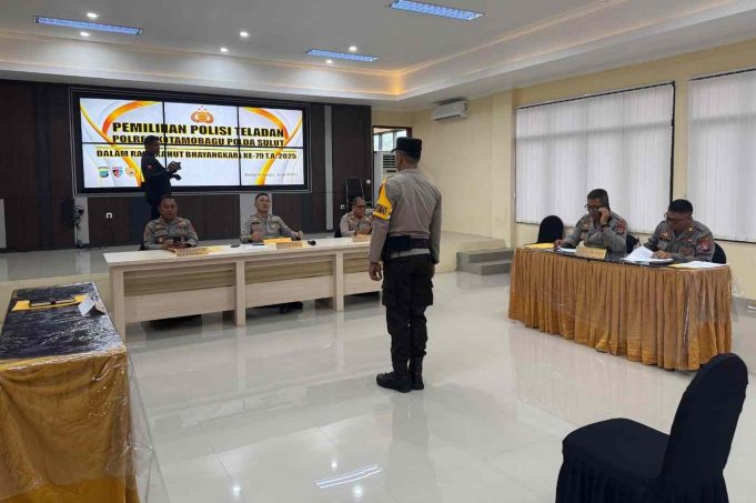 Polres Kotamobagu Gelar Pemilihan Polisi Teladan dalam Rangka Hari Bhayangkara ke-79