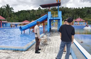 Patroli Wisata, Polsek Kotamobagu Pantau Keamanan di Kolam Renang Rabbani & Banyuanget