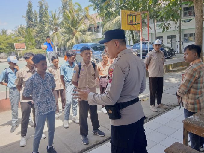 Sat Binmas Polres Kotamobagu Edukasi Pelajar Cegah Tawuran Terulang
