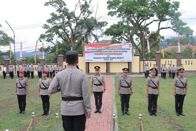Kapolres Kotamobagu Pimpin Sertijab Kasat Reskrim, Tahti, Kapolsek Kotamobagu Utara, dan Lantik Kasat Lantas