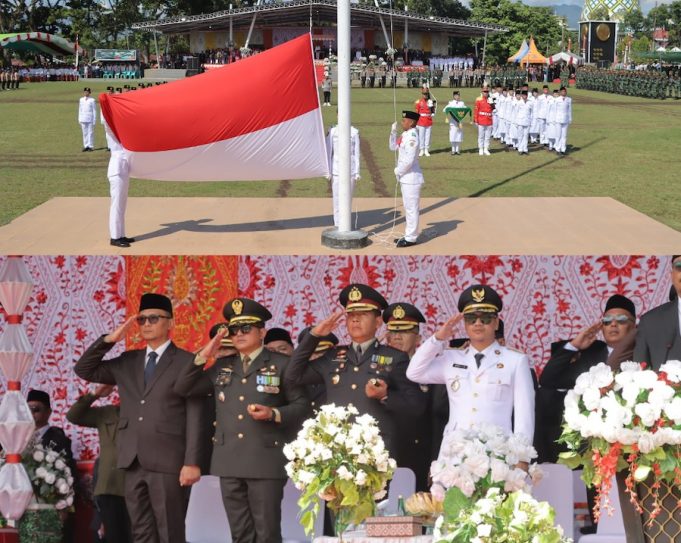 Kapolres Hadiri Peringatan Detik-detik Proklamasi Bersama Forkopimda dan Ribuan Warga Kotamobagu