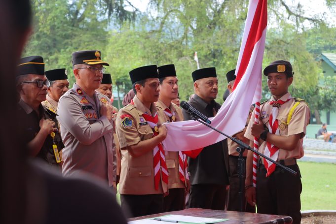Semangat Pramuka! Wakapolres Kotamobagu Hadiri Peringatan ke-64 Tahun 2025 di Alun-Alun Boki Hotinimbang