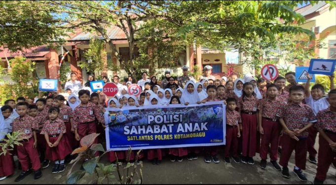 Program Motabi Kapolres Kotamobagu, Satuan Lalu Lintas Gelar Giat Polsanak Turut Himbau & Cegah Kasus Bullying