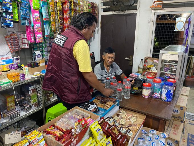 Sat Resnarkoba Sisir Titik Rawan Narkoba dan Miras, Kunjungi Posko Kampung Bebas Narkoba Kotamobagu