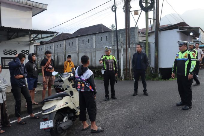 Jaga Kekhusyukan Ramadhan, Kapolres Kotamobagu Pimpin Penertiban Balapan Liar dan Knalpot Brong