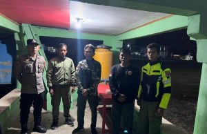 KRYD Malam Polsubsektor Kotamobagu Selatan, Nongkrong Dipantau Situasi Aman Kondusif Terkendali