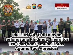 Idul Fitri 1447 H di Lolayan Berlangsung Khidmat, Sinergitas TNI-Polri dan Pemuda Lintas Agama Tuai Apresiasi