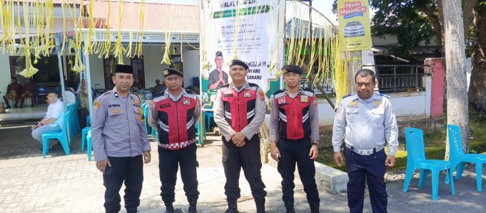 Kawal Tradisi Lebaran Ketupat, Tim Presisi Pantera Polres Kotamobagu ‘Pagar Betis’ Wilayah Poyowa Besar