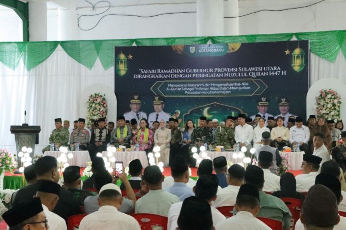 Sinergitas Forkopimda, Kapolres Kotamobagu Hadiri Safari Ramadhan Gubernur Sulut dan Peninjauan Pasar Murah